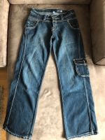 Baggy Cargo Jeans Wide leg dunkelblau S Frankfurt am Main - Oberrad Vorschau