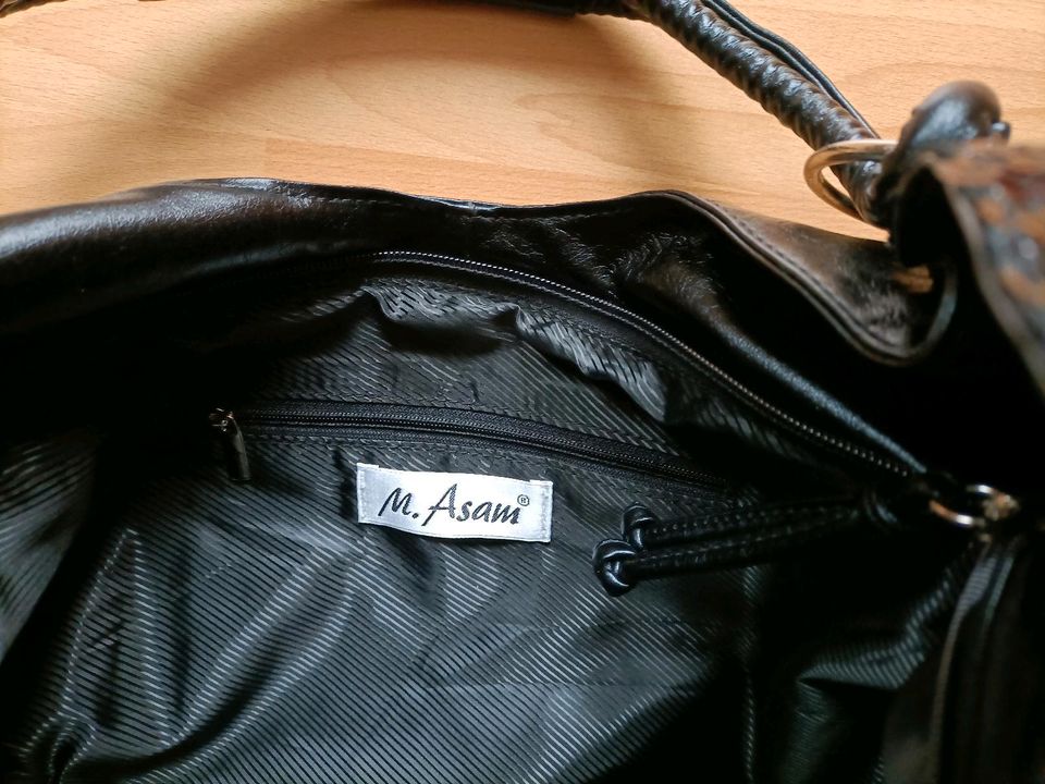 NEU Abendtasche, Pailletten Tasche M. Asam schwarz Kunstleder in Verden