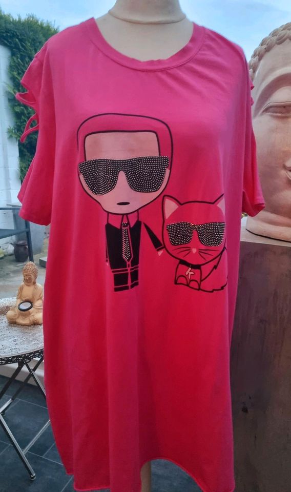 Oversize T-Shirt ♥️ Karl Who ? Pink 44 46 Sommer Nieten Cutouts in Stolberg (Rhld)