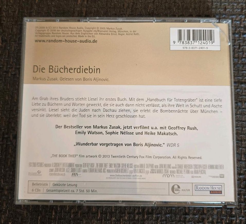 Die Bücherdiebin Hörbuch Audiobook Marcus Zusak in Darmstadt