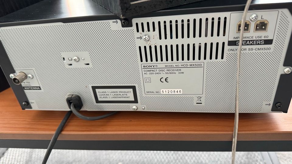 Sony Micro HiFi CMT-MX500i Stereoanlage Soundanlage Radio in Zschorlau