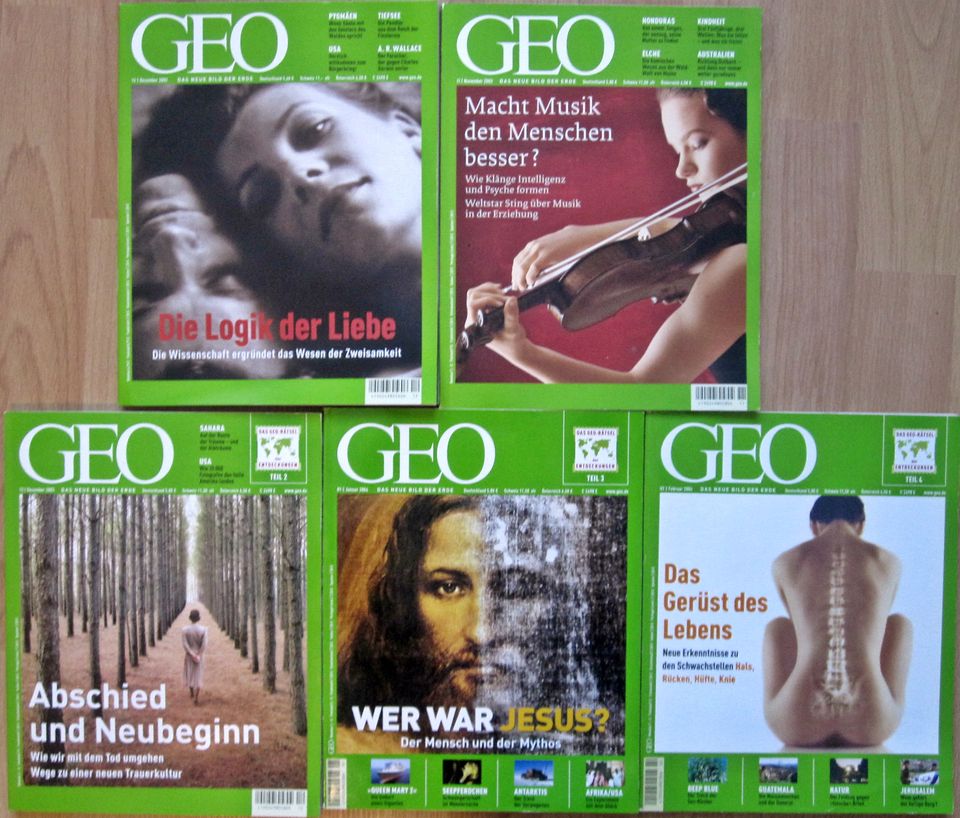 21 Hefte GEO aus den Jahren 1998 bis 2004 in Gremmendorf