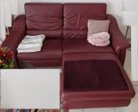 HIMOLLA Leder Couch mit Recamiere bordeaux 217 x 182 cm Nordrhein-Westfalen - Leverkusen Vorschau