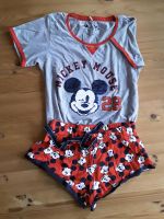 Disney Shorty Shirt Schlafanzug Kurz Mickey Maus mit Pailletten Thüringen - Friedrichroda Vorschau