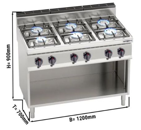 Kochserie Lorenzo| Gasherd| Elektroherd| 2-6 Brenner| 5,2 kW - 33,5 kW| Die günstigsten auf dem Markt !| Hochwertige Qualität! in Hamburg