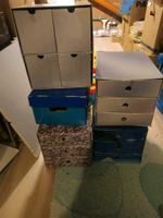 Kartons Boxen Schubladen Möbel Aufbewahrung grau Hellblau Hessen - Modautal Vorschau