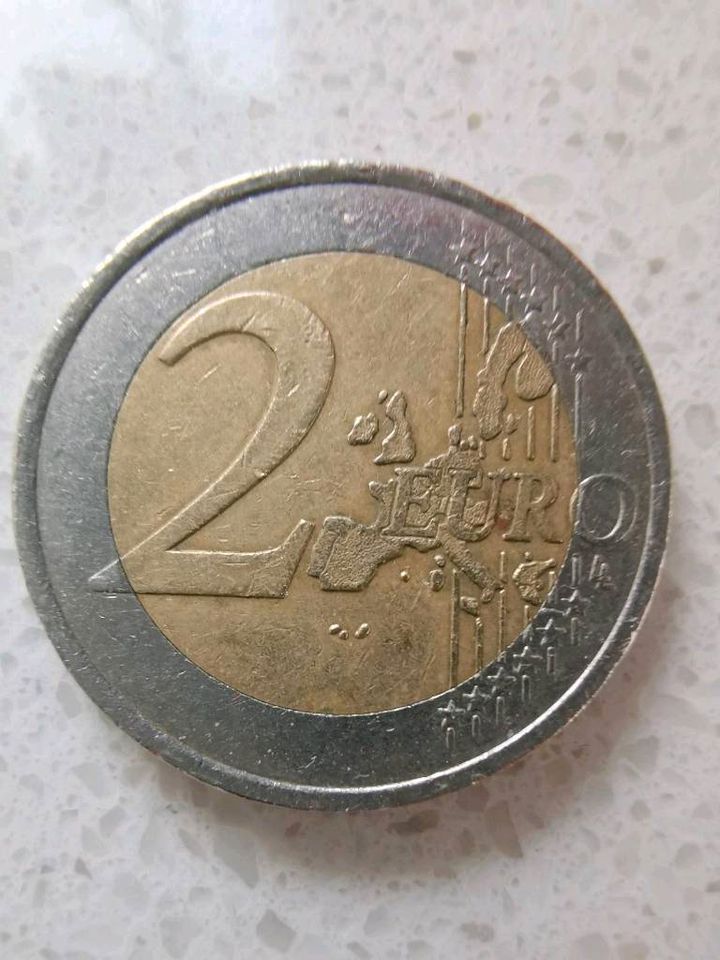 FEHLPRÄGUNG DEZENTRIERT 2 EURO MÜNZE 2001  FRANKREICH in Itzehoe