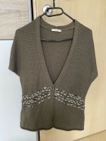 Strickjacke Cardigan Damen Gr. M von Bonita Khaki kurzarm Bayern - Gunzenhausen Vorschau