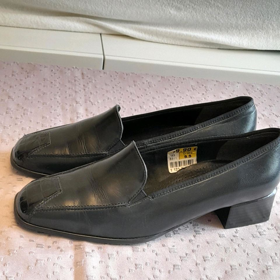 Damen Schuhe Medicus Sandra, Gr. 5 1/2/EU 38, Schwarz, gebraucht in Würzburg