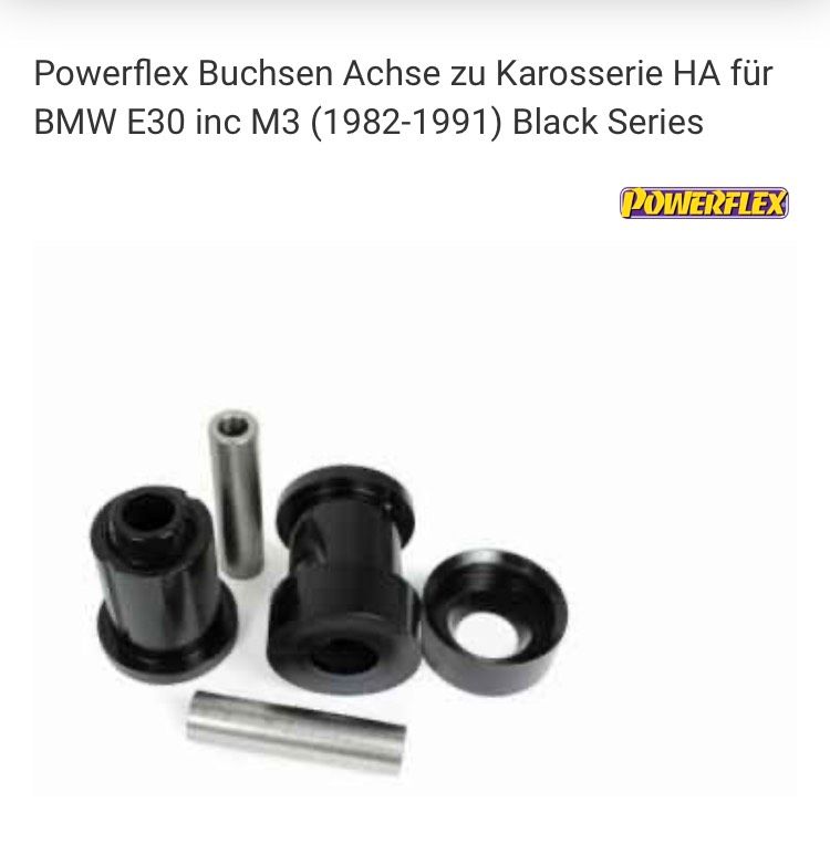 Powerflex PFR5-305BLK E30 inkl. M3 Heck Achse Karosserie in Sundern (Sauerland)