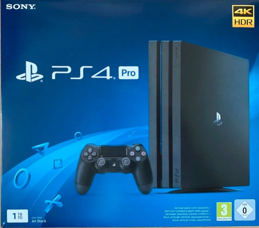 PlayStation 4 Pro (1TB) PS4 (7216B) mit einem Controller in OVP in Stuttgart