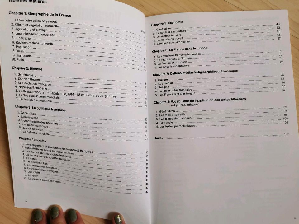 Vocabulaire thématique Oberstufenwortschatz Französisch in Heilbronn