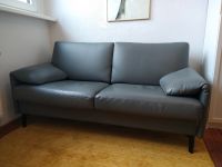 Erpo Couch Sofa Leder 2,5 Sitzer grau Bayern - Aschaffenburg Vorschau