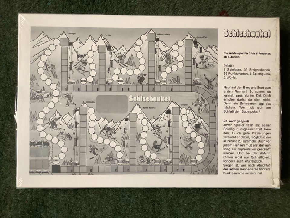 Schischaukel. Brettspiel von 1986. Neuware, originalverpackt in Berlin