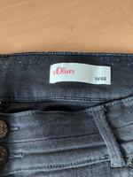 schwarze Jeans mit Pailletten-Aufschlag Gr. 48 Baden-Württemberg - Horb am Neckar Vorschau