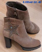 S.Oliver Stiefeletten hellbraun Gr. 40 top Zustand Hessen - Bruchköbel Vorschau