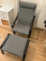 POÄNG Sessel und Hocker (Ikea) schwarzbraun/grau Nordrhein-Westfalen - Siegen Vorschau