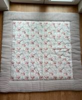 dicke Krabbeldecke Etsy 120x120 Waffelmuster grau Blumen -wie neu Thüringen - Erfurt Vorschau