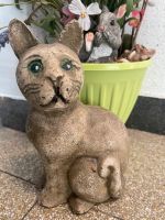 Massive Steinfigur Katze 25cm Katzenfigur  Gedenkstein Tiergrab Köln - Kalk Vorschau