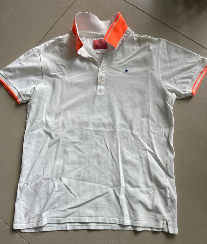 Polo Shirt Scotch & Soda weiß Gr.L neuwertig! in Gründau