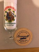 Bierglas (Tulpe) alter Bierdeckel Kronquell Wetzstein-Bräuerei Nordrhein-Westfalen - Wülfrath Vorschau