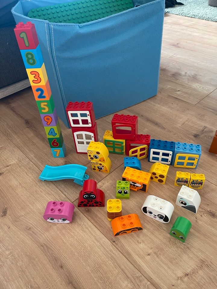 Lego Duplo, Platten, Fahrzeuge, Türen, Fenster in Muldestausee