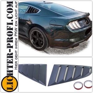 Ford Mustang Windows Scoop Fenster Abdeckung Silber S550 in