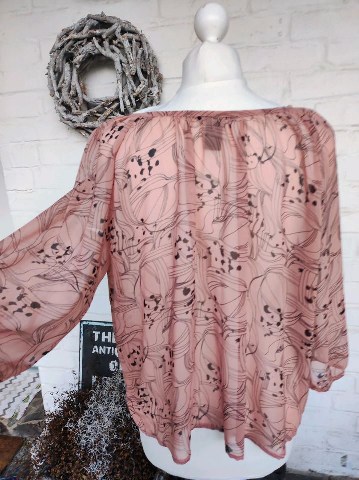 H&M rose Bluse floral XS/S/M in Mönchengladbach