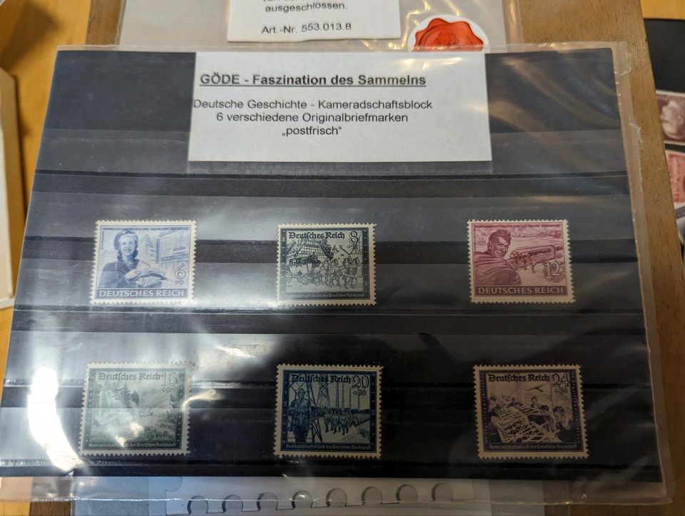 Briefmarken unsortiert in Uplengen