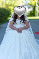 Hochzeitskleid Prinzessin Carmen Ausschnitt Bayern - Bobingen Vorschau