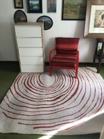 Teppich 200 x 200 cm rot / weiß Bayern - Schrobenhausen Vorschau