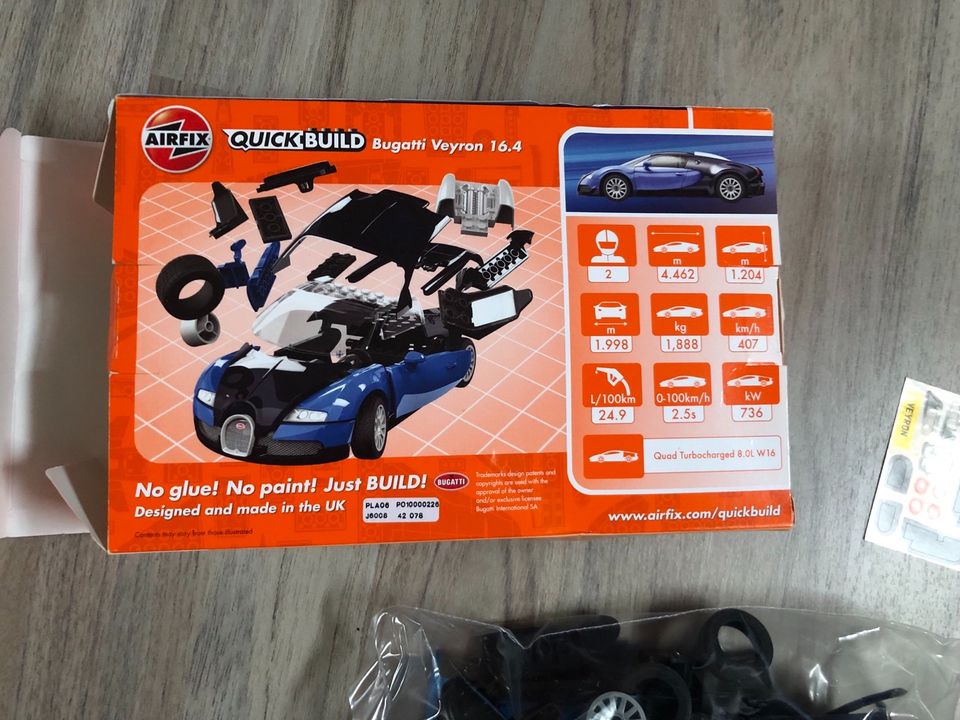 Quickbuild Bausteine Set Lego Art Bugatti Veyron neu in Rüsselsheim