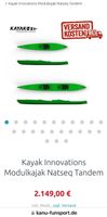 NATSEQ Tandem NEU teilbares Kajak Zweier/Dreier TourenKayak NEU Leipzig - Möckern Vorschau