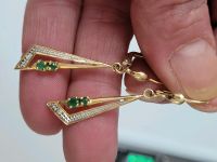 Schicke und sehr schöne Ohrringe aus Gold 585 mit zwei Diamanten Bayern - Gunzenhausen Vorschau