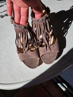 Unisa Sandalen Sandaletten Swarovski Fransen beige 38 Baden-Württemberg - Haslach im Kinzigtal Vorschau