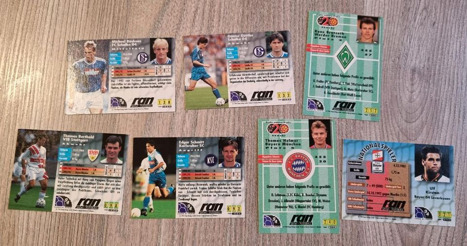 1994 Panini Fußball Bundesliga Karten 7 Stück in Olbersdorf