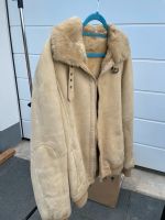 wildleder jacke winterjacke lederjacke lammfell beige vintage Baden-Württemberg - Rielasingen-Worblingen Vorschau