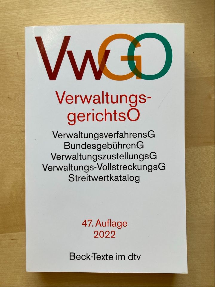 Verwaltungsgerichtsordnung beck-text dtv in Oldenburg