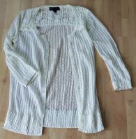 Strickjacke Lochstickerei 3/4 Arm Weiß von Mango Rundhals Gr. S Baden-Württemberg - Leimen Vorschau