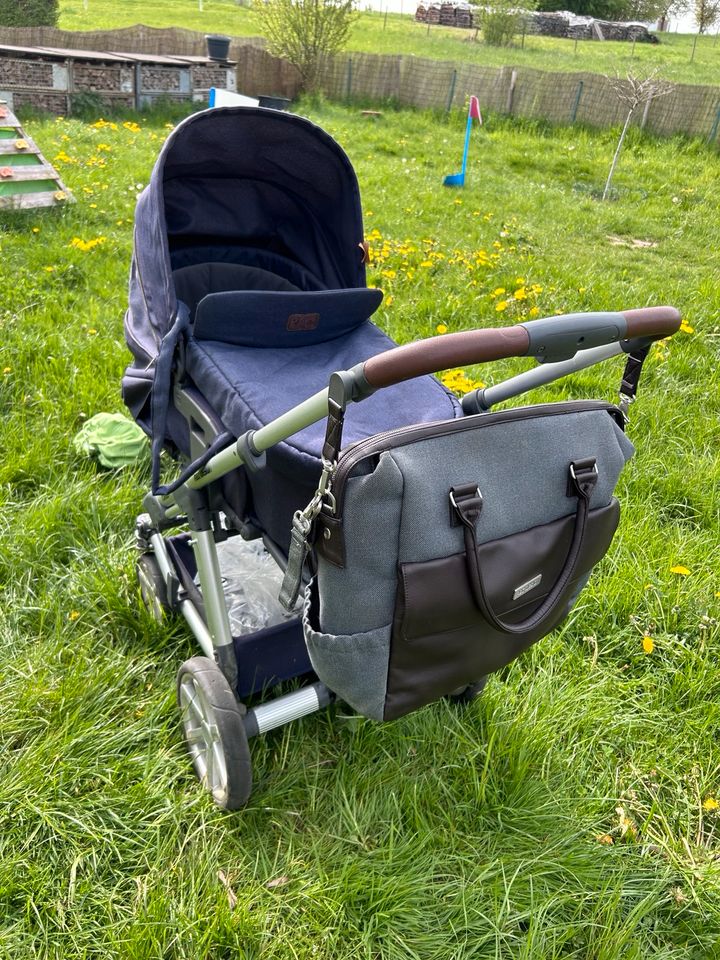 ABC Design Kinderwagen mit Babyschale + Wickeltasche in Elbingen Westerwald