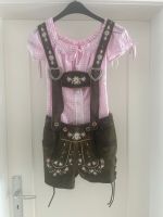 Krüger Lederhose mit Trachten-Bluse Gr. 32 alternativ zum Dirndl Baden-Württemberg - Neuffen Vorschau