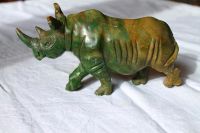 Nashorn Rhino Steinskulptur Figur geschnitzt Verdit zimbabwe Jade Niedersachsen - Diepholz Vorschau