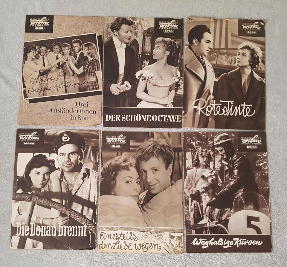 Filmplakate/Filmprogramme für Sammler abzugeben  1956 - 1967 in Burg (Spreewald)