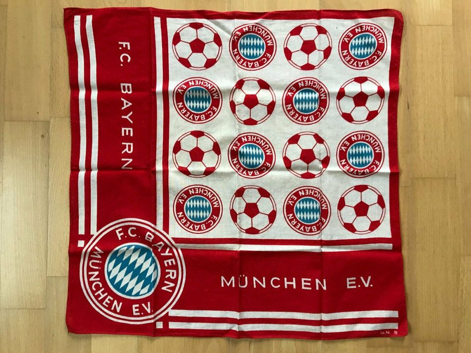 Tuch, F.C. Bayern München e.V. Liz. Nr. 18, ca. 1980 – TOP! in Elze