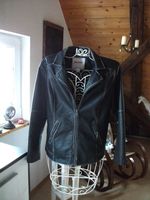 Lederimitatjacke Leder Biker in gewaschener Optik schwarz Gr.44 Baden-Württemberg - Wald Vorschau