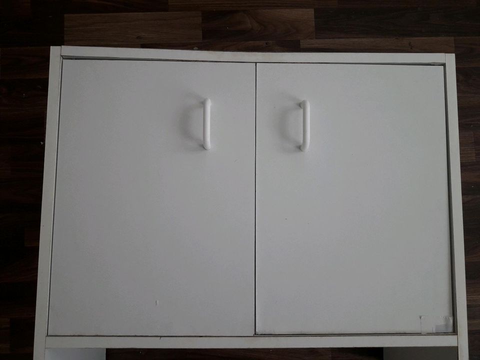 Unterschrank für Bad / Waschbecken 60 x 55 x 27,5cm 2 Türen weiss in Bochum