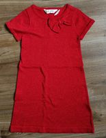 Kleid H&M Rot Gr 110 116 Baumwolle Schleife Glitzer Fest Hessen - Gießen Vorschau