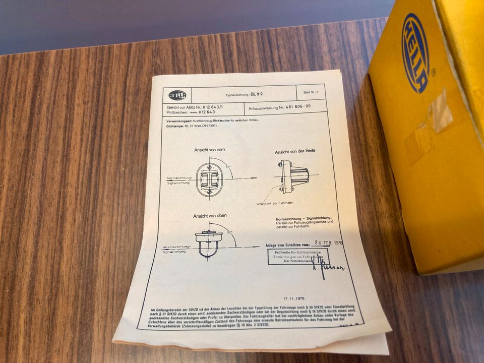 Blinkleuchte Hella 2BA001225001 Scania Mercedes Iveco DAF MAN neu in Euskirchen