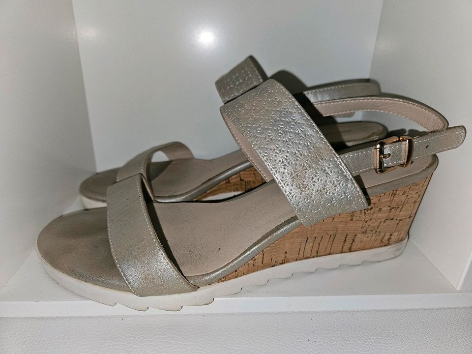 Sandalette, Silber, Gr.41 in Bielefeld