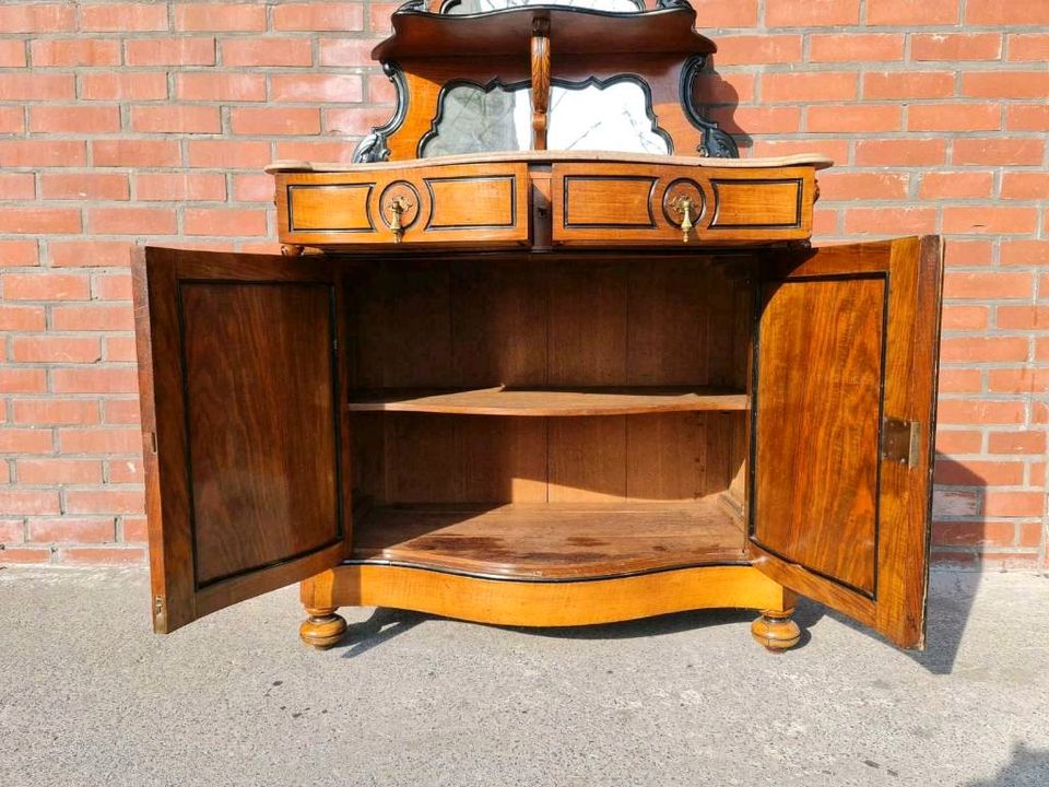 Antik Louis philippe Kommode Nussbaum Sideboard Anrichte Alt in Groß-Gerau